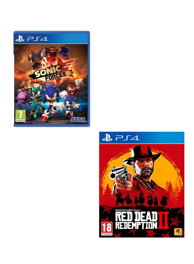 Sonic Forces + Red Dead Redemption 2 - PlayStation 4 (PS4) - PlayStation 4 (PS4)