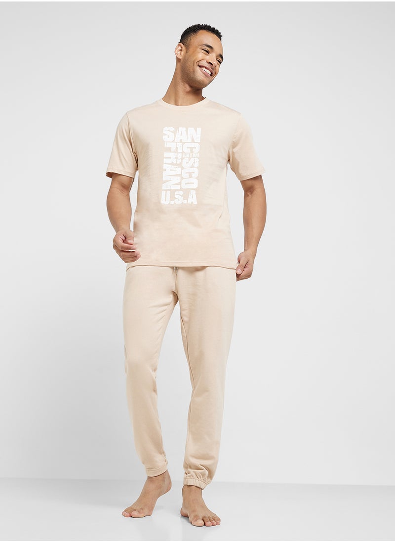 Nightwear T-Shirt & Pants Sets