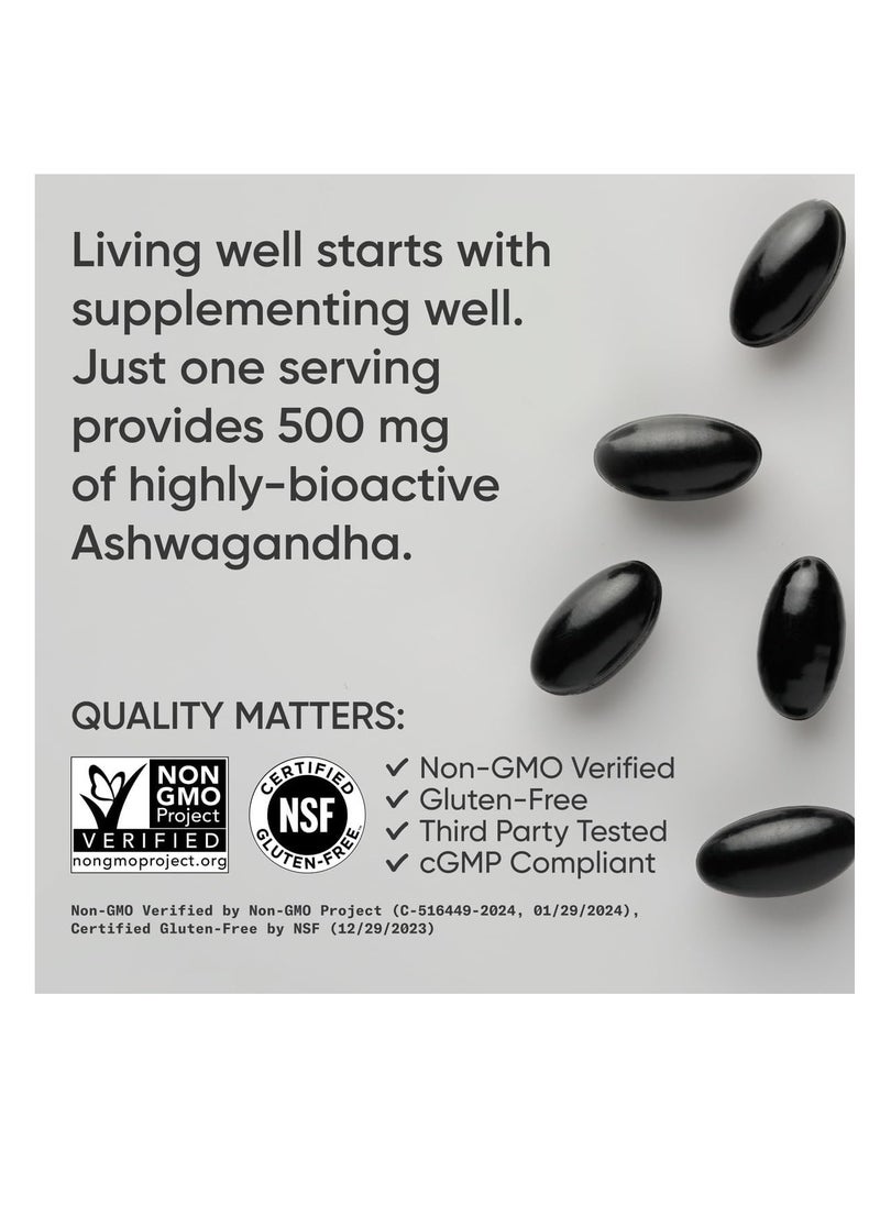 SR Ashwagandha Plant Based 500mg per Serving 60 veggie softgels