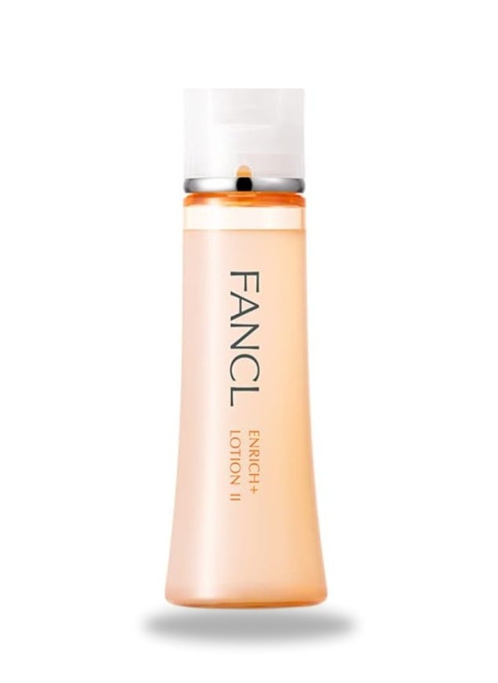 FANCL Enrich + Emulsion II - 100% Preservative-Free, Facial Lotion with Niacinamide, Hydration, Anti-Aging, Firming & Elasticity Solutions for All Skin Types