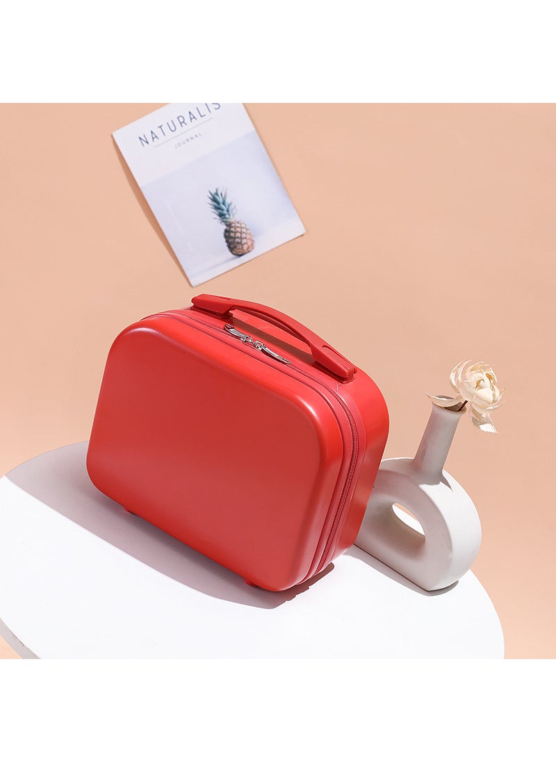 Macaron Mini 14-inch Carry-on Suitcase Orange Red