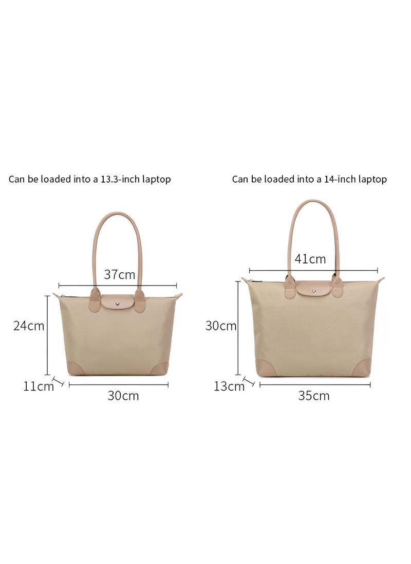 Women's 13 inch and 14 inch Tote laptop Bag, Durable Nylon Shoulder Bag