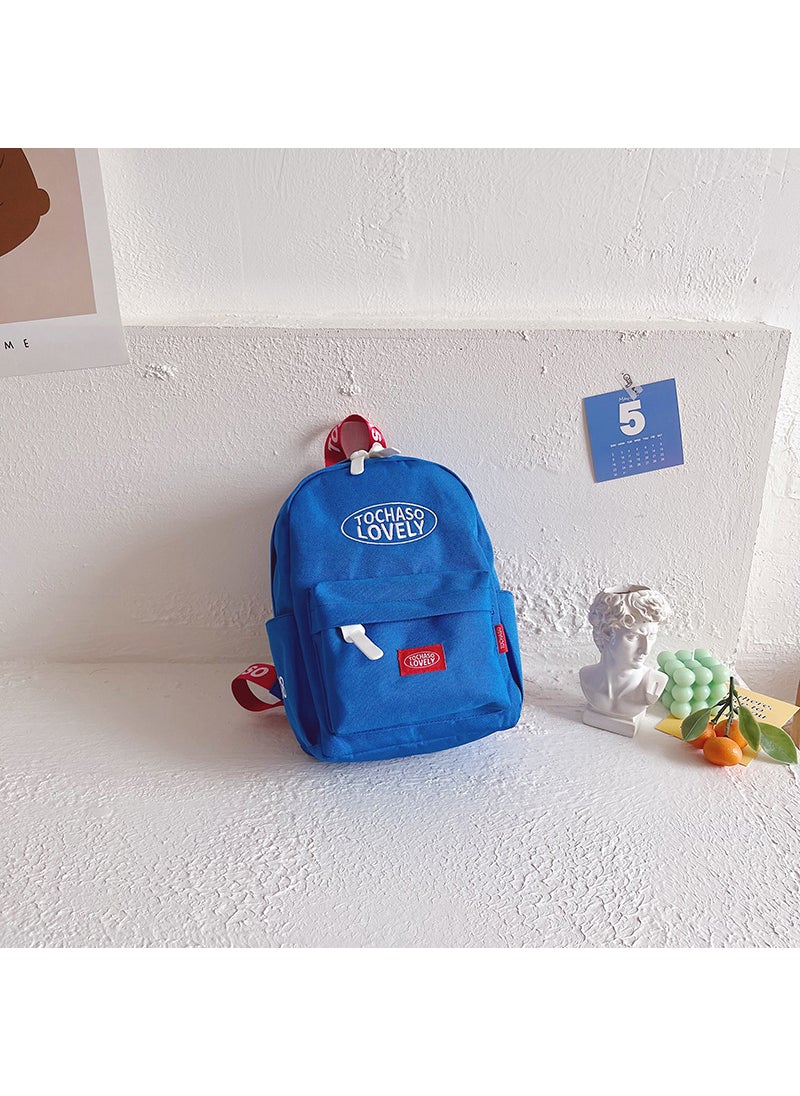 Kids Fashion Letter Backpack Lightweight 2022Klein dark blue Klein dark blue