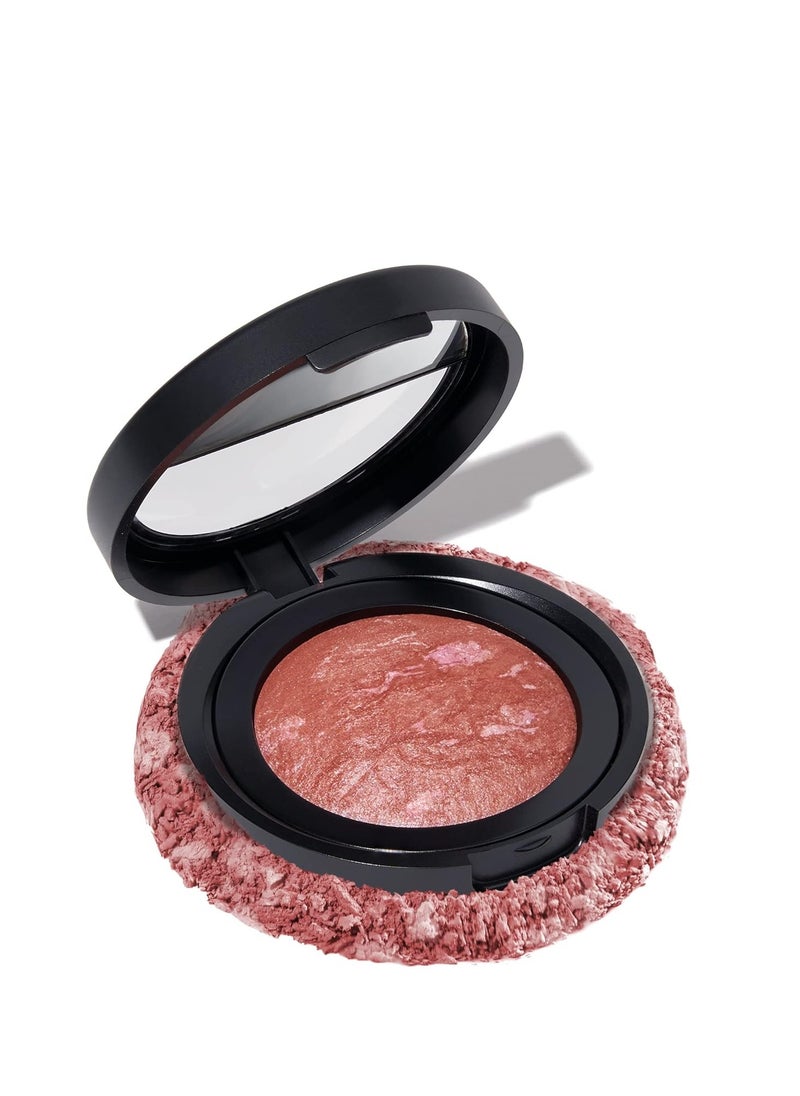 LAURA GELLER NEW YORK Baked Blush-n-Brighten Marbleized Blush - Pink Grapefruit Creamy Lightweight Satin Finish