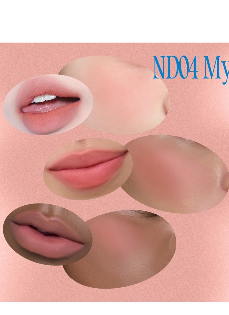 Lip&Cheek Blurry Pudding Pot | Just me Moment - My | Makeup Blush, Buildable Lightweight, Multi-Use Soft Matte Finish | 5g