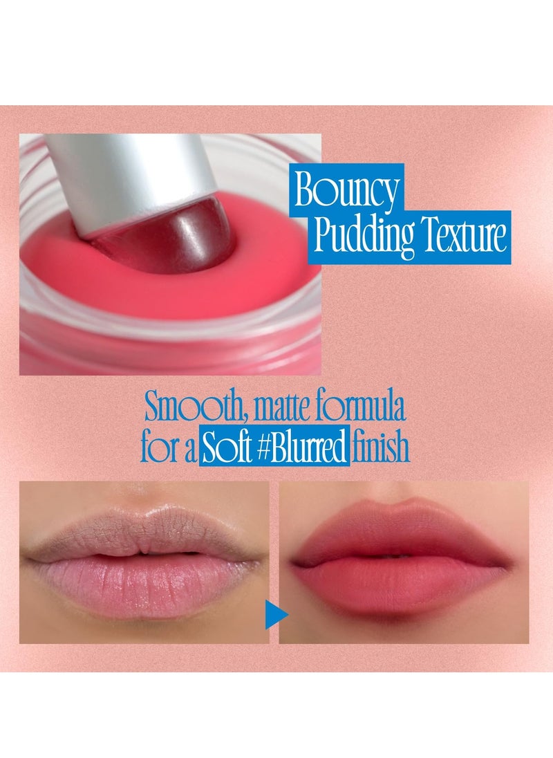 Lip&Cheek Blurry Pudding Pot | Just me Moment - My | Makeup Blush, Buildable Lightweight, Multi-Use Soft Matte Finish | 5g