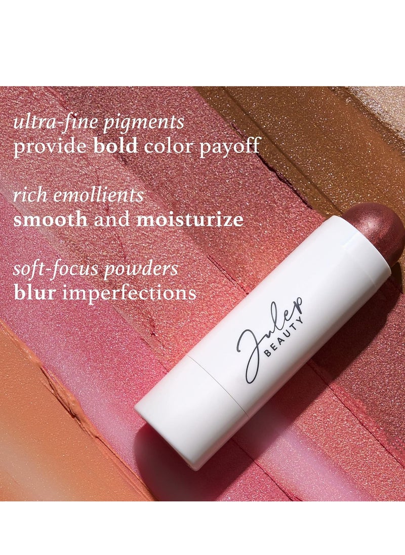 Julep Skip The Brush Cream to Powder Blush Stick - Rose Gold - Blendable and Buildable Color - 2-in-1 Blush and Lip Makeup Stick