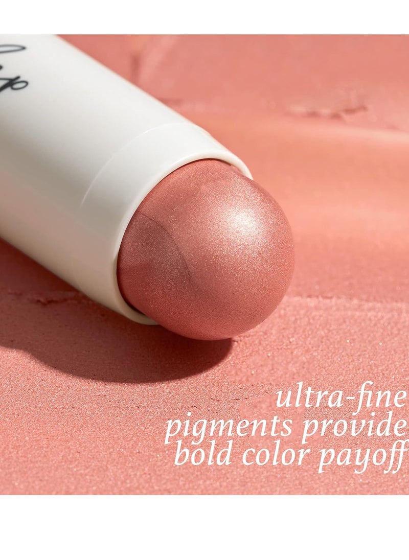 Julep Skip The Brush Cream to Powder Blush Stick - Rose Gold - Blendable and Buildable Color - 2-in-1 Blush and Lip Makeup Stick