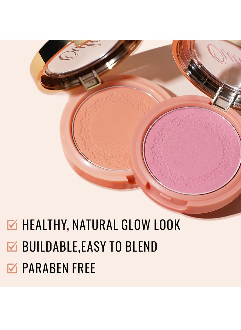 Oulac Purple Blush for Cheeks Blush Makeup| Highly Pigmented Cream Blush| Natural Matte Glow| Shape & Highlight Face| Cruelty-Free Blush with Rose Oil| N20 Believe 4.8g