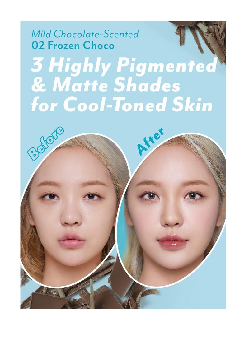 I'm Meme Palette - Afternoon Tea Contour | Frozen Choco, Bronzer Palette for Face & Cheeks, Matte Powder Bronzer, Natural Makeup, Buildable Coverage, Light to Medium, For Cool Tone Skin, 0.4oz
