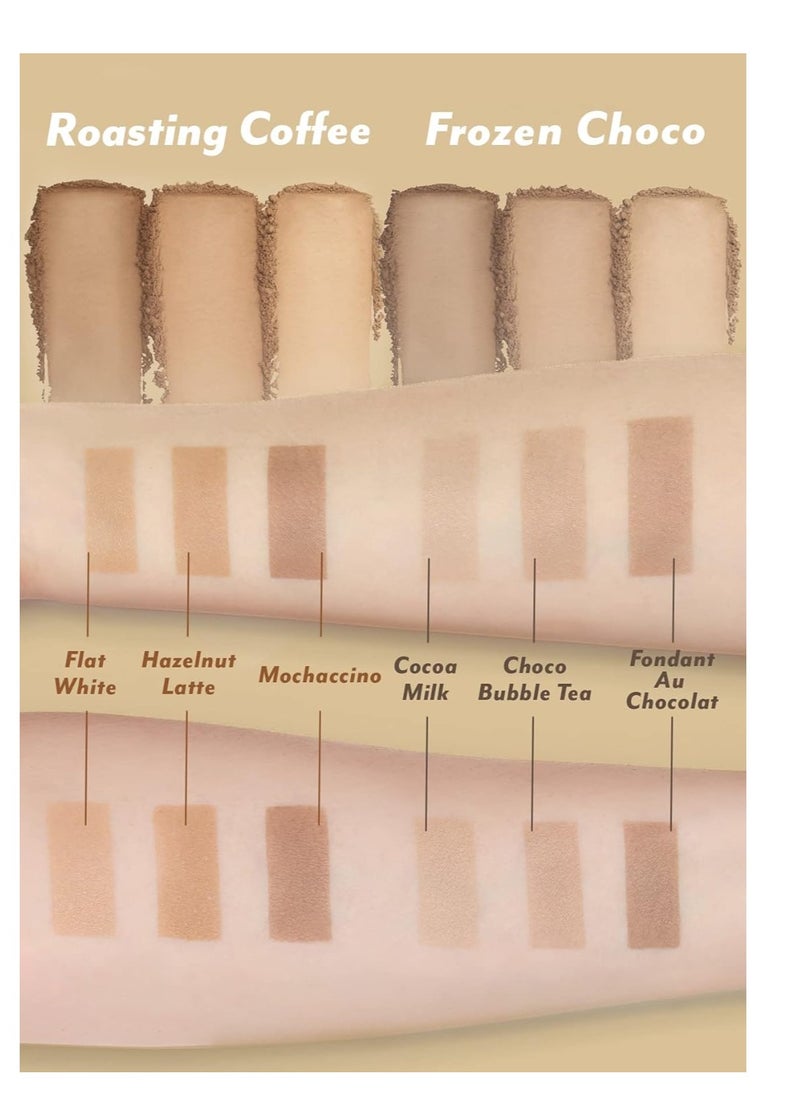 I'm Meme Palette - Afternoon Tea Contour | Frozen Choco, Bronzer Palette for Face & Cheeks, Matte Powder Bronzer, Natural Makeup, Buildable Coverage, Light to Medium, For Cool Tone Skin, 0.4oz