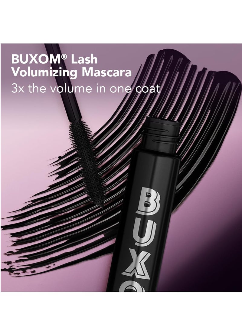BUXOM Lash Volumizing Mascara for up to 3X More Volume, Voluminous & Lengthening Mascara for Lash Lift, Cruelty-Free, Black