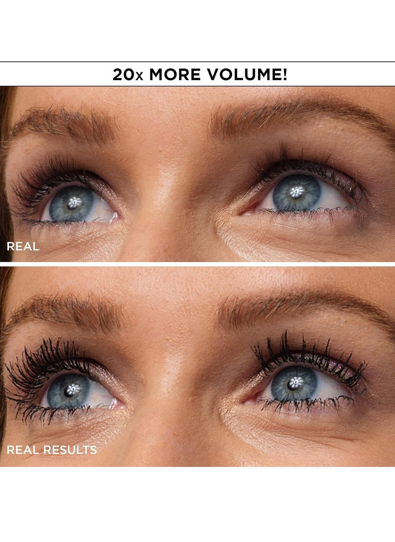 IT Cosmetics Superhero Volumizing Waterproof Mascara – 24HR Wear – Resists Sweat & Humidity – Lash-loving Biotin, Peptides & Pro-Vitamin B5 – Super Black, 0.3 fl oz