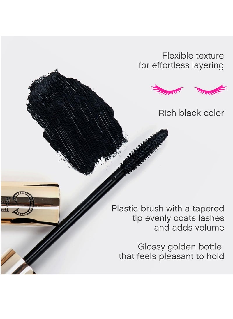 Cabaret Lash-Lengthening Black Mascara, Perfectly Defined Lashes, Vivienne Sabó, Made in Europe, Cruelty Free
