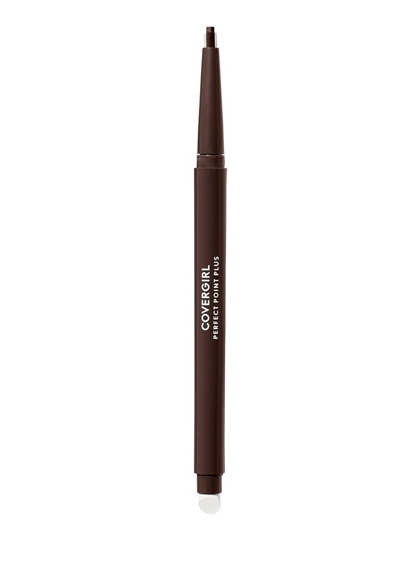 CoverGirl Perfect Point Plus Eyeliner Pencil, Espresso, Long-Lasting, Versatile Brown Eyeliner, Soft Smudging Tip, No Sharpening Needed, Pack of 1