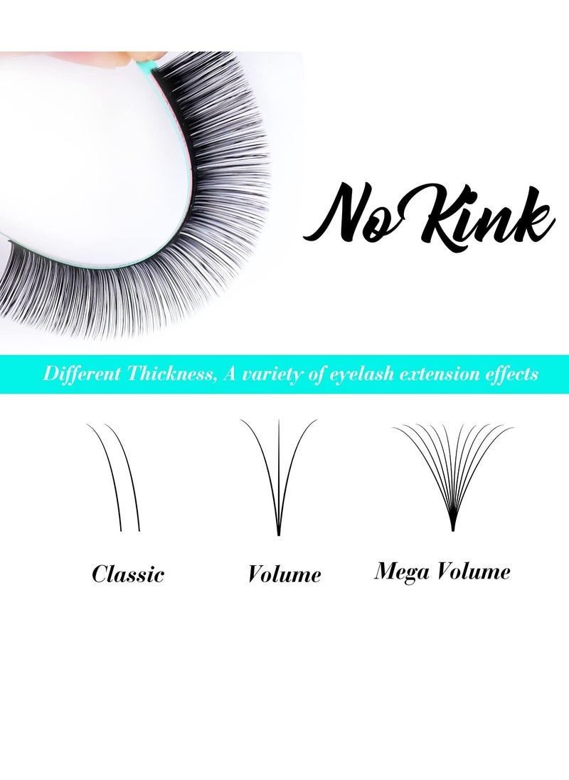 Eyelash Extensions 0.05 C CC D DD J B L Curl 8-14mm Lash Extensions Supplies Individual Lashes Premium Silk Volume & Classic Lash Soft Matte Dark Professional Eyelashes Extension (0.05-D-8-14 Mixed)