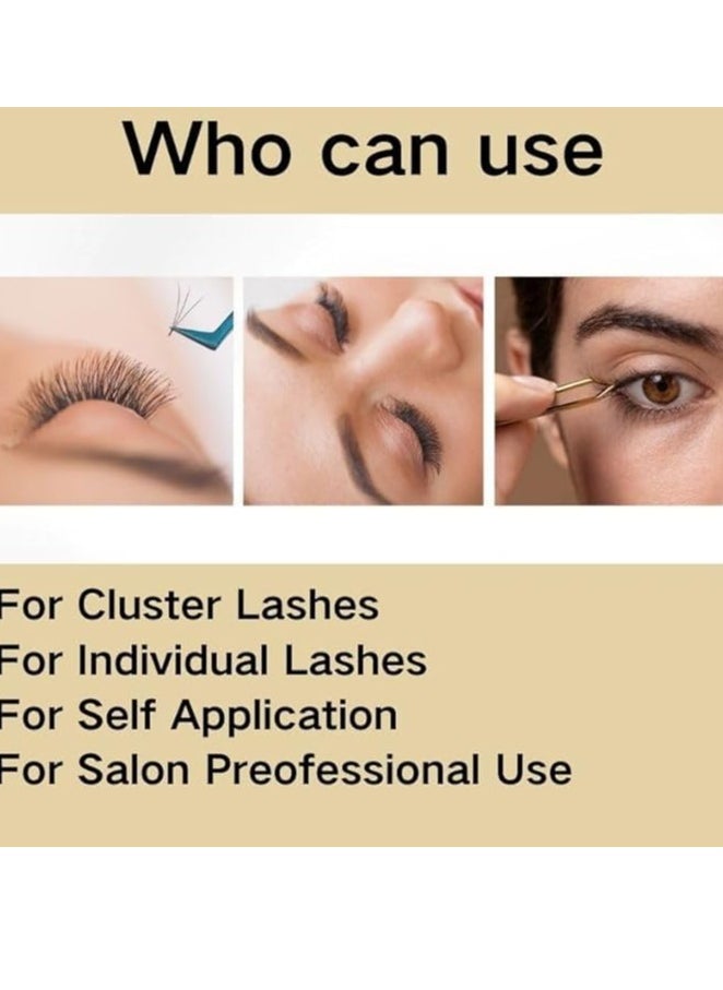 Eyelash Extension Glue No Irritation 3 Weeks Long Lasting Stong Hold Cluster Lash Glue Professional Individual Lash Glue DIY Use & Salon use