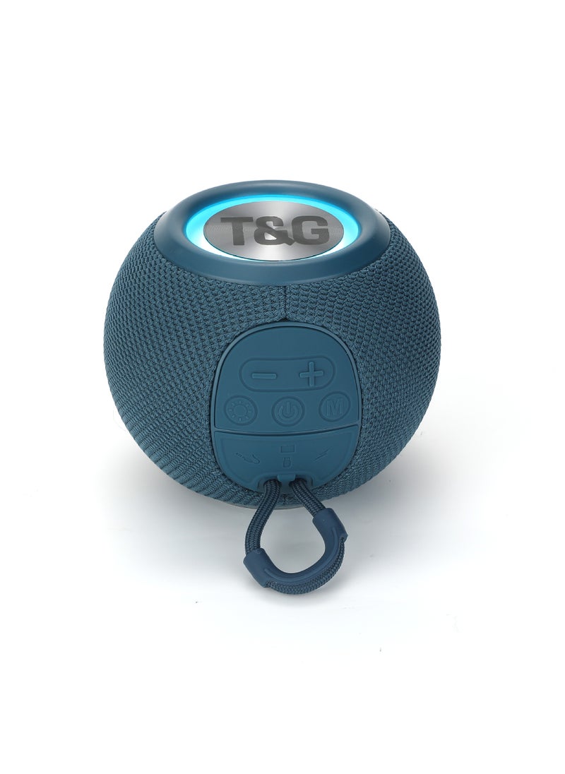 TG-337 Wireless Bluetooth Speaker with Colorful LightsNavy Navy