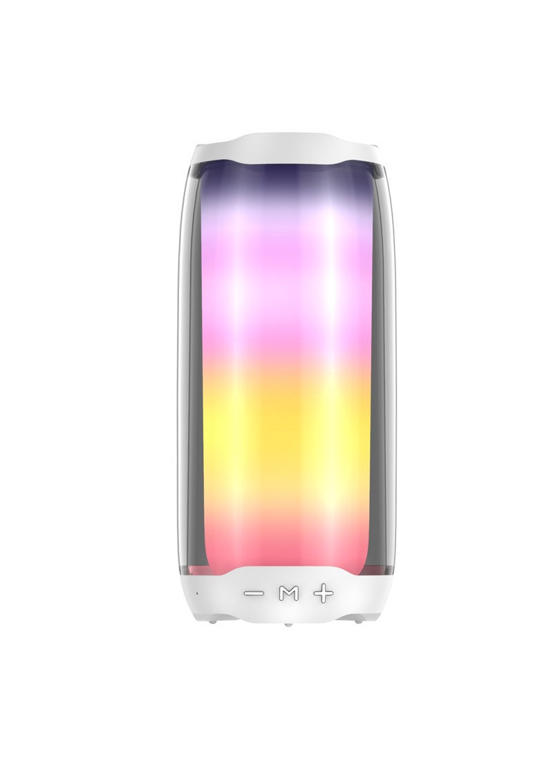 Portable Bluetooth Speaker Bass Outdoor Colorful High Volume White