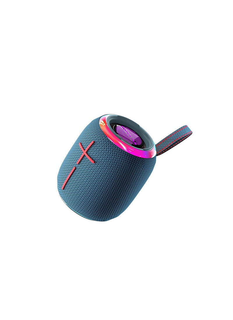 P35MINI Portable Waterproof Bluetooth Speaker TWS 10W RGB Blue