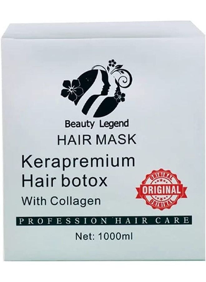 Beauty Legend Hair Botox Mask 1000ml - Intensive Repair & Nourishing Treatment | Infused with Botox Technology for Smooth & Rejuvenated Hair | Professional-Grade Haircare Solution