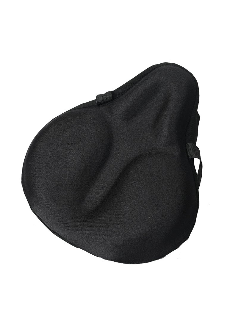 Bike Seat Cushion Cover Thick Soft Silicone Saddle Cross strap strap 30*29*3