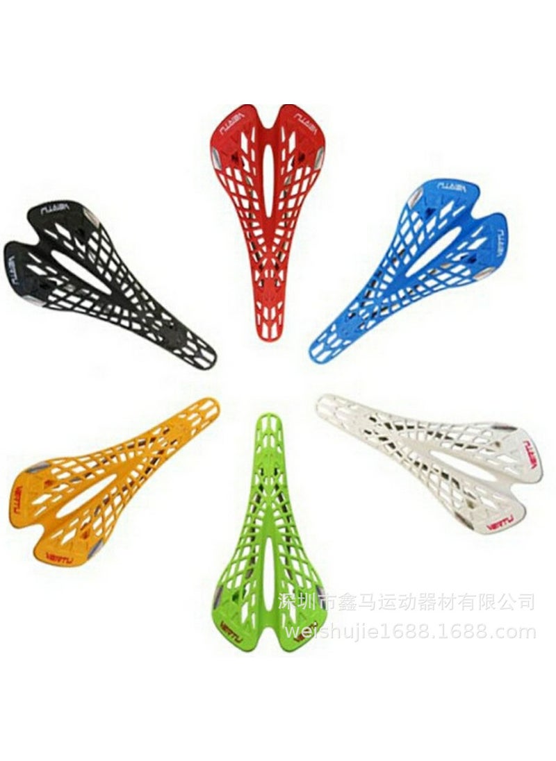 Spider Cushion Shock-Absorbent MTB Saddle Yellow