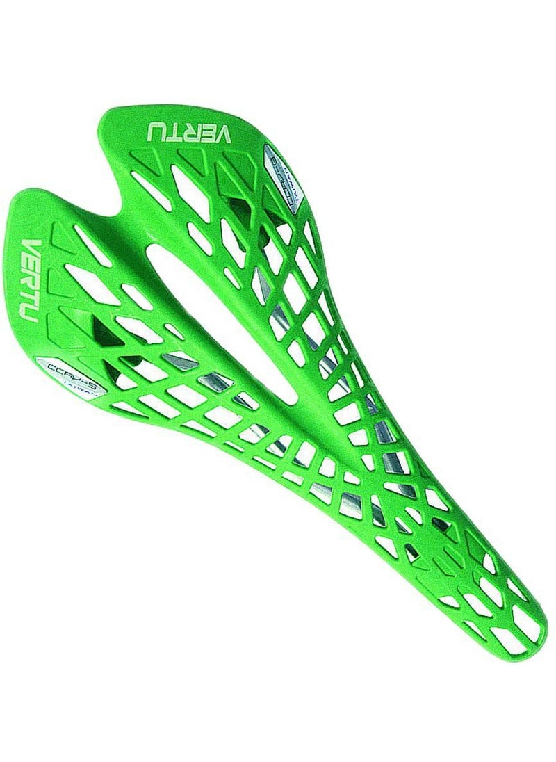 Ultra-Light Shock-Absorbing Spider Web Bike Saddle Green