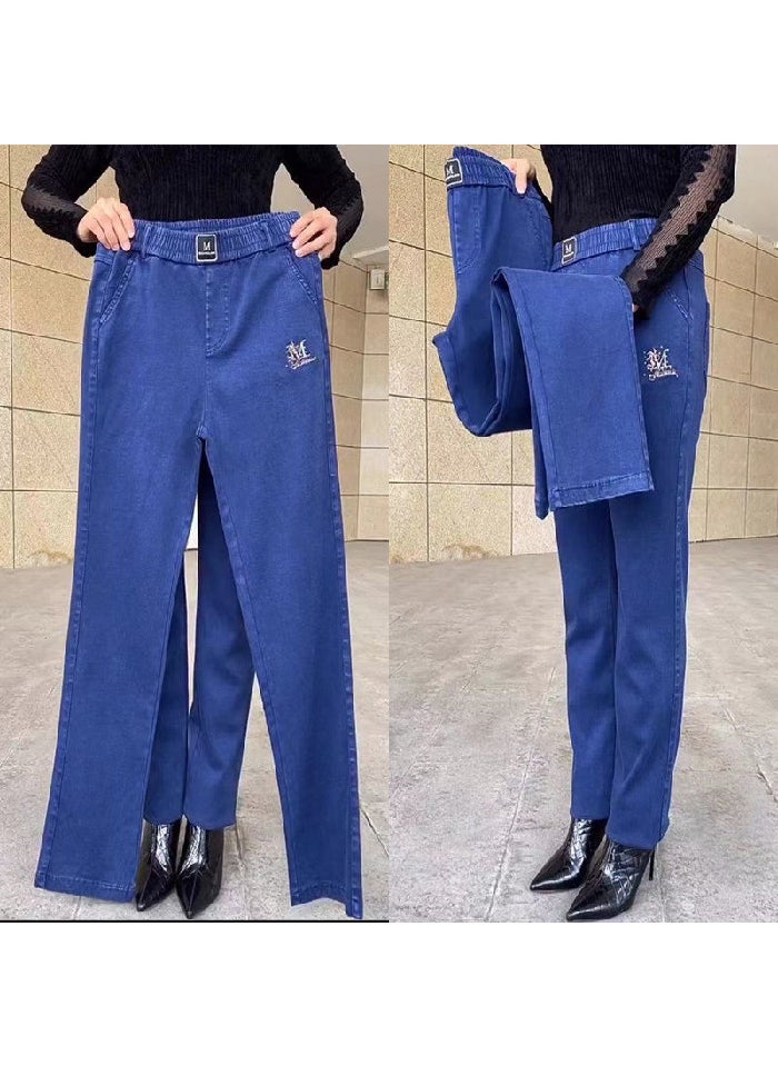 Summer 2022 High Waist Slim Fit Denim Light Blue