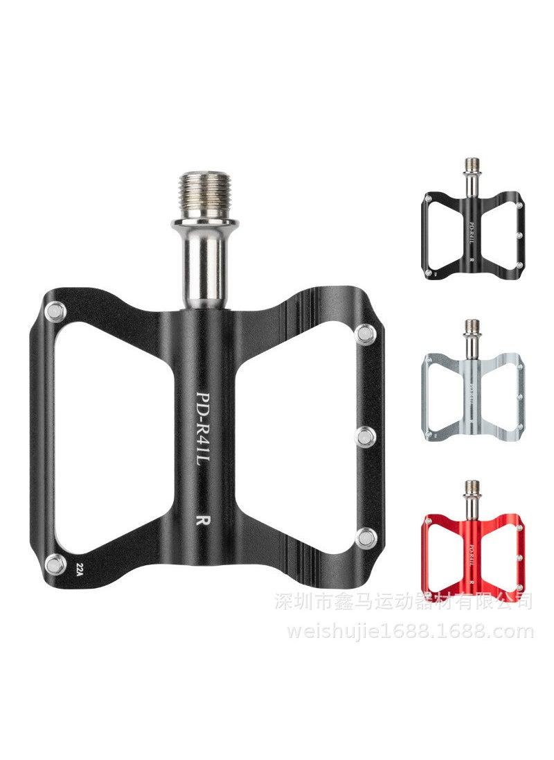 PROMEND Folding Bike Pedals CNC Aluminum Bearing Cycling Titanium color