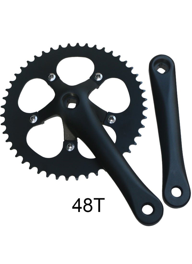 110BCD Alloy Crankset 44-48T Chainring for Road Bike Crank +48T Disc Set