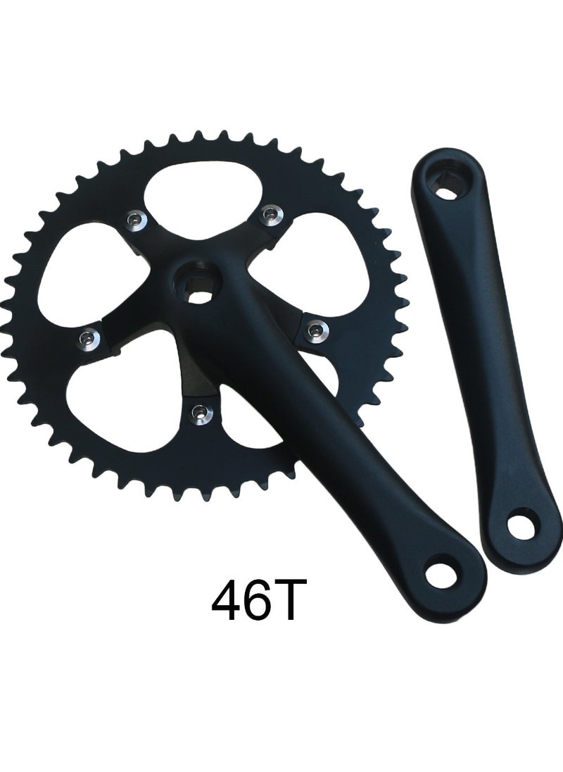 110BCD Alloy Crankset 44-48T Chainring for Road Bike Crank +46T Disc Set