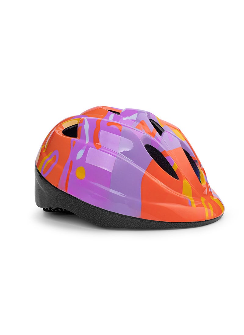 Factory wholesale childrens helmet imitation one-piece balance car roller Skateboard safety helmet childrens riding helmet Purple Orange Yellow