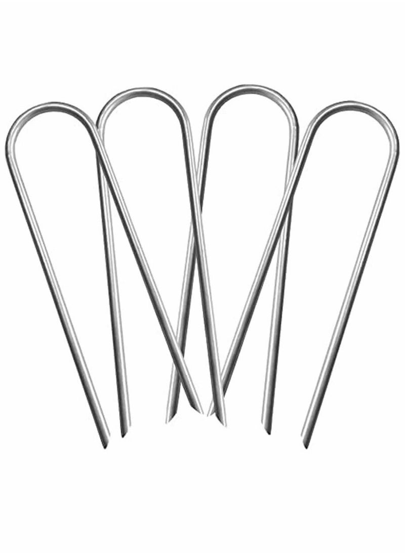 Heavy-Duty Wind Stakes, for Trampolines and Tents, 11-inch Heavy Duty Stakes, Safe Ground Anchor Galvanized Steel Wind Stakes, U-Shaped Durable Windproof Ground Anchor