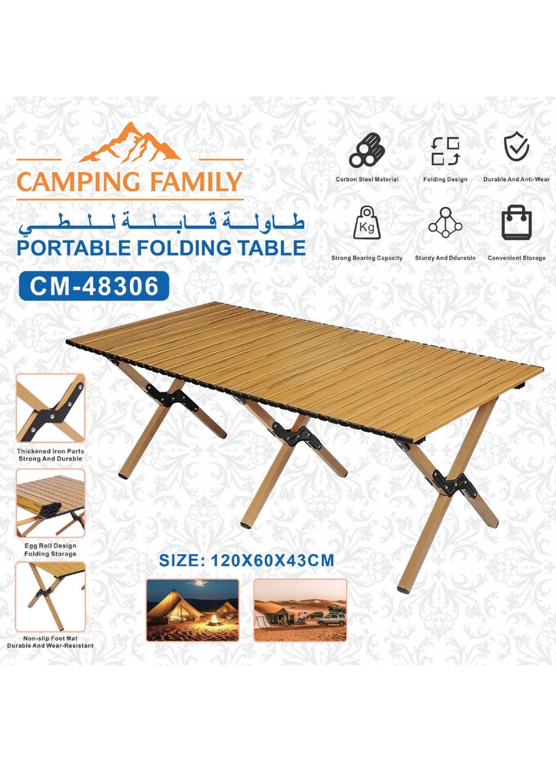 Portable Camping Roll Up Picnic Table