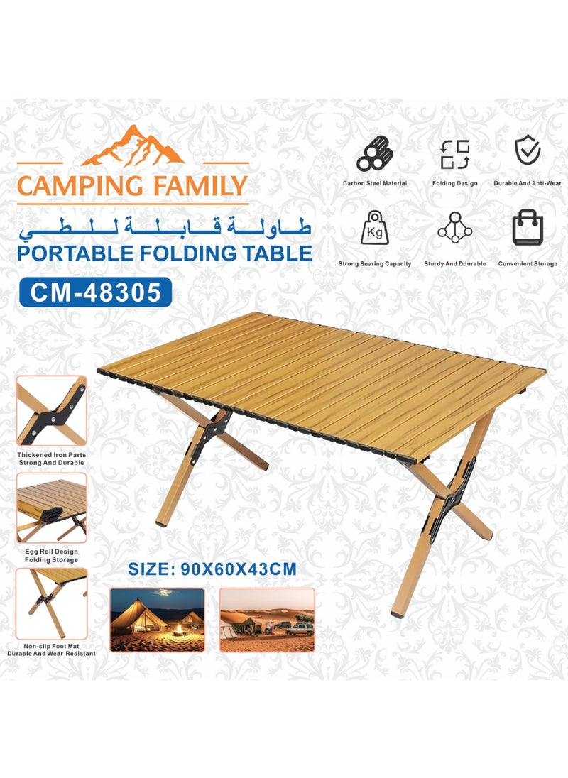 Portable Camping Roll Up Picnic Table
