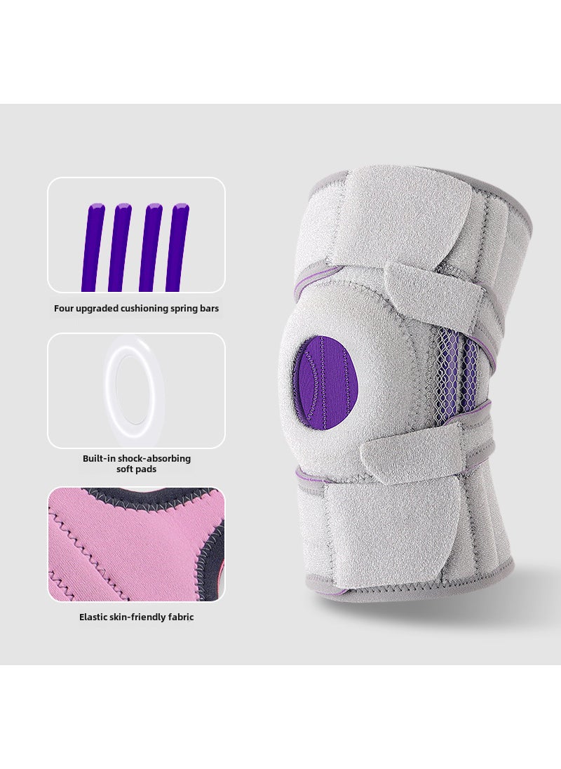 Adjustable Patella Support Knee BraceLight gray purple [single pack]] Light gray purple [single pack]]