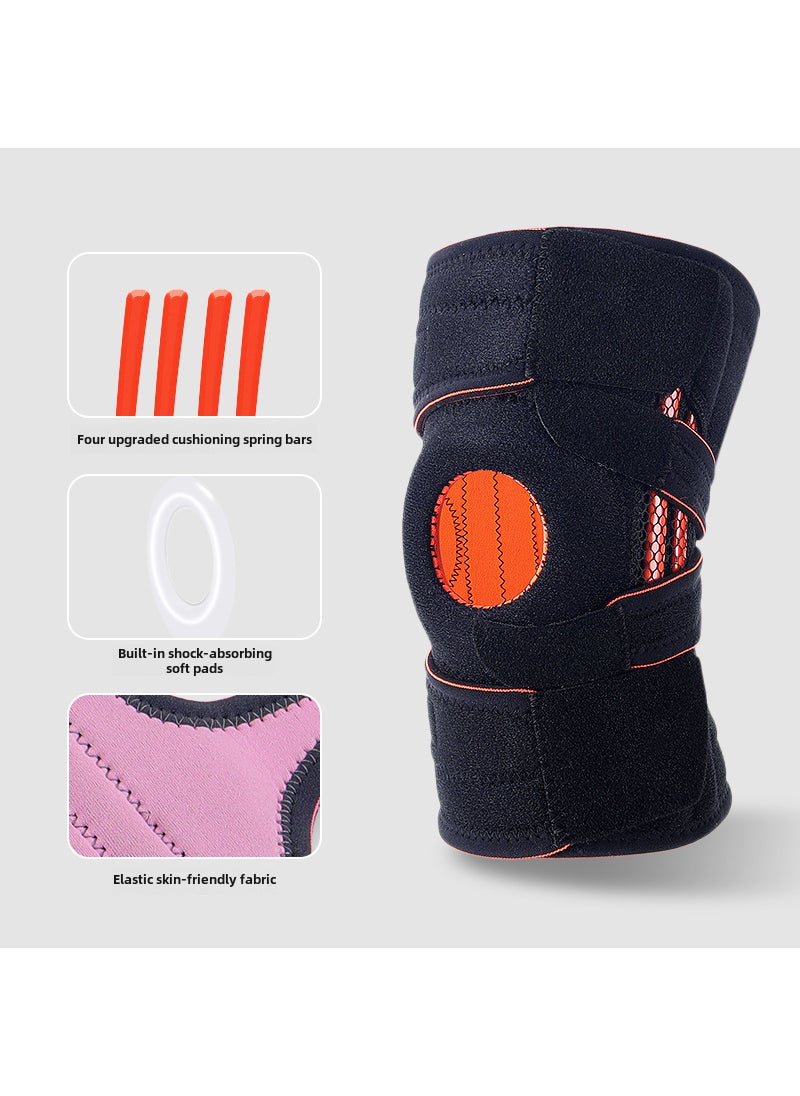 Adjustable Patella Support Knee BraceDark Orange [Single Pack]] Dark Orange [Single Pack]]