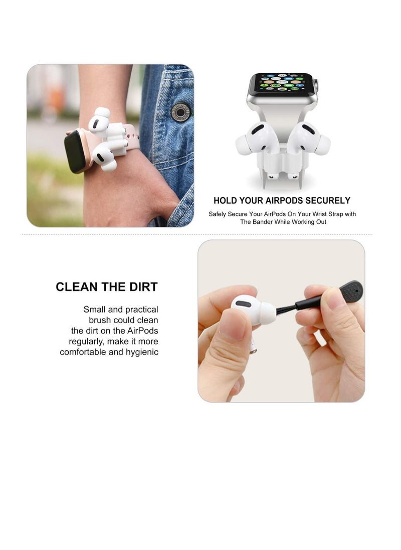 Case for Airpods Pro Case Cover 6 in 1 Accessory Full Protective Silicone Skin Accessories for Women Men Girl with AirPods Pro Case Cool Funny 3D Cartoon Cool Design Size 24 Yellow