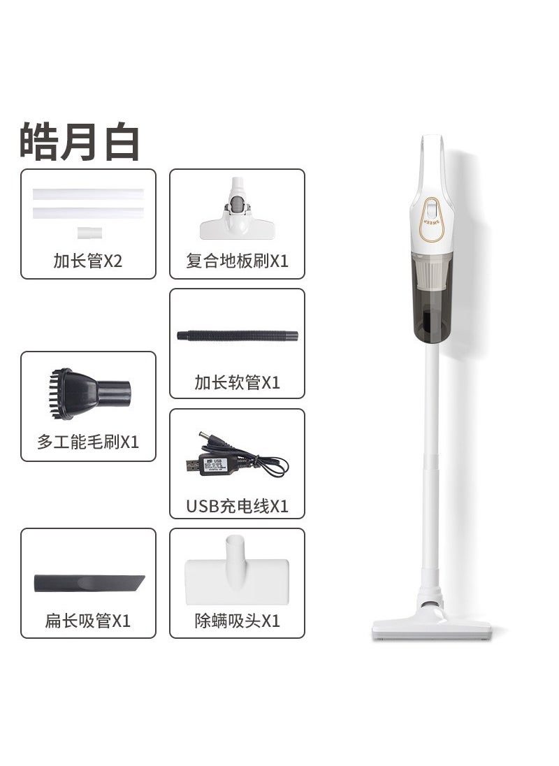 High Power Cordless Handheld Vacuum Cleaner White Mite Removal