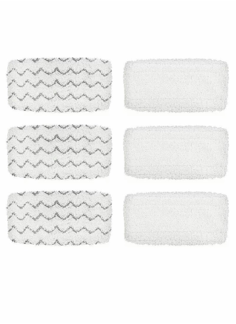 BettaWell Steam Mop Refill Pads For Bissell 1252 1606670 1543 1652 1132M 1530 11326 Symphony Hard Floor Vacuum Steam Cleaner Series Pack Of 6