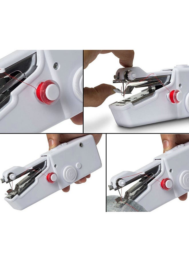 Mini Handheld Sewing Machine, Portable Electric Hand Sewing Machine, Quick Repairing Suitable, for Home Travel Clothes Cloth Curtain