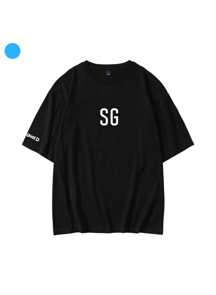 Kpop Sugar Couple Tees Summer SUGA-Black FG