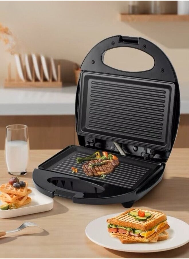 Grill Maker with Non-Stick Plate, Overheat Protection, Power On/Off Indicator, Grill Plate, Sandwich Maker, Panini Maker