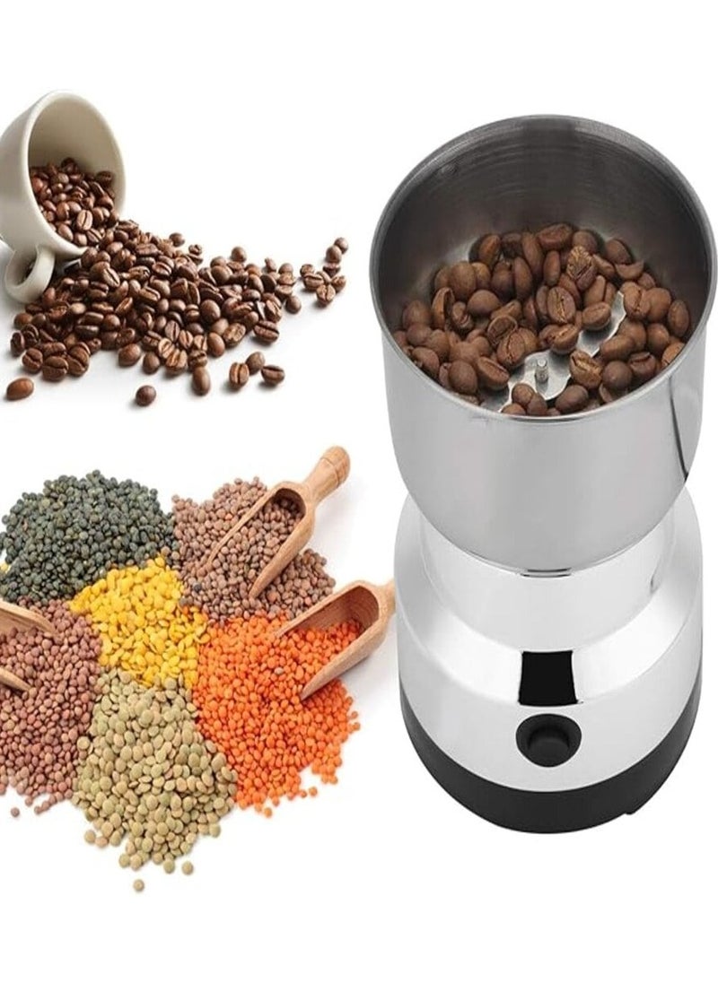 Spice Grinder Machine with Fast and Efficient Grinding for Spices, Herbs, Dry Fruits, Coffee Beans Grinder and Electric Grain Grinder