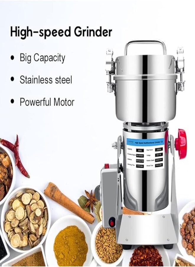 800G Spice Masala Grinder Machine with Fast and Efficient Grinding for Spices, Herbs and Dry Fruits Electric Grain Grinder