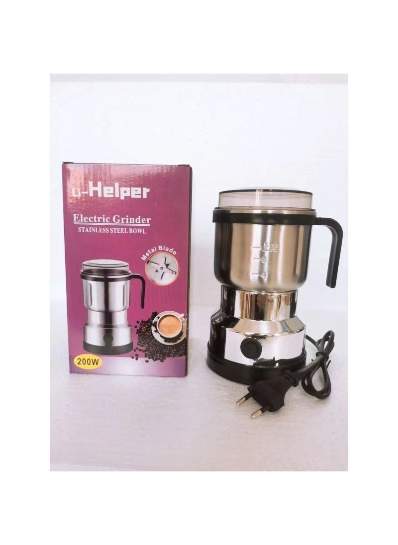 Multi-Function Grinder for Coffee, Spices, and More 6 pages 500ml large Cup European standard color box large motor