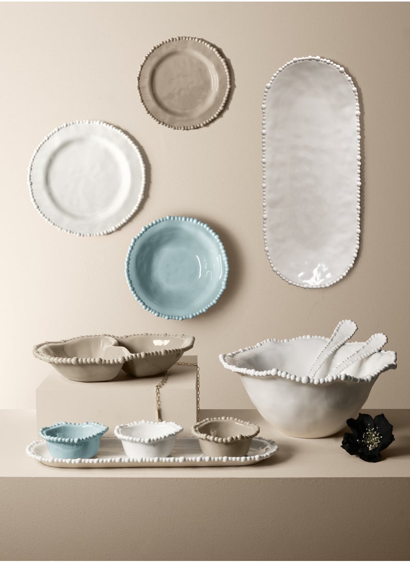 Baci Milano Irregular Plate - White