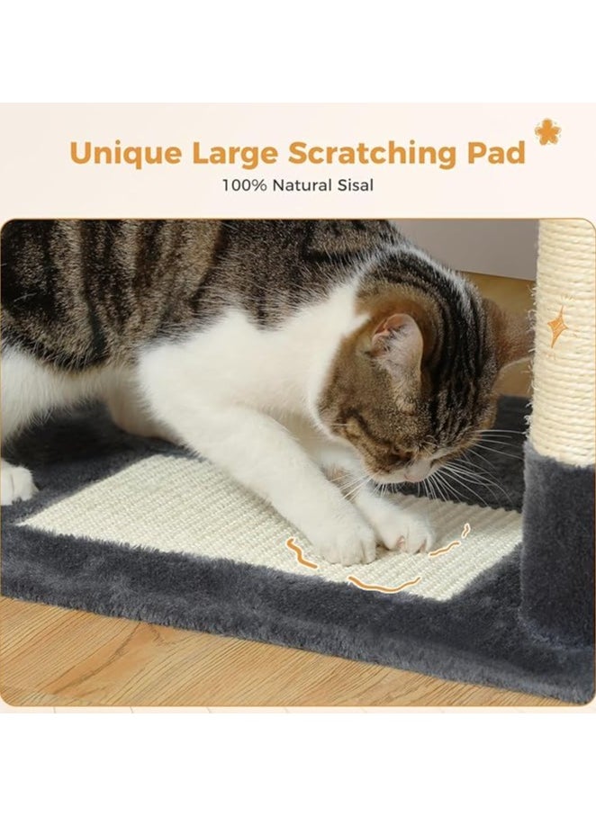 Large Cat Tree, Cat Tower for Large Cats, Cat Condo with Sisal-covered Scratching Posts and Pads, 2 Padded Perch, Dual Condo and Basket for Indoor Cats (Large 184 cm)