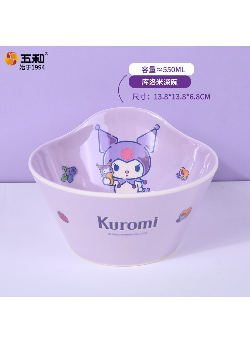 Sanrio high-value childrens tableware baby bowl complementary Bowl dinner plate household maternal and infant products Cup spoon wholesaleDeep Bowl KRM-W6016 Deep Bowl KRM-W6016